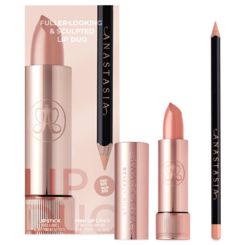 Anastasia Beverly Hills Lip Duo - Soft Peach plus 1 elf blush
